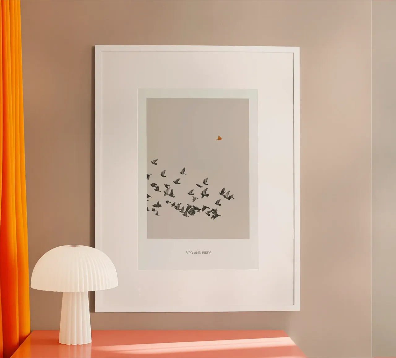 Bird And Birds poster con telaio in plastica da Sarah Bühler