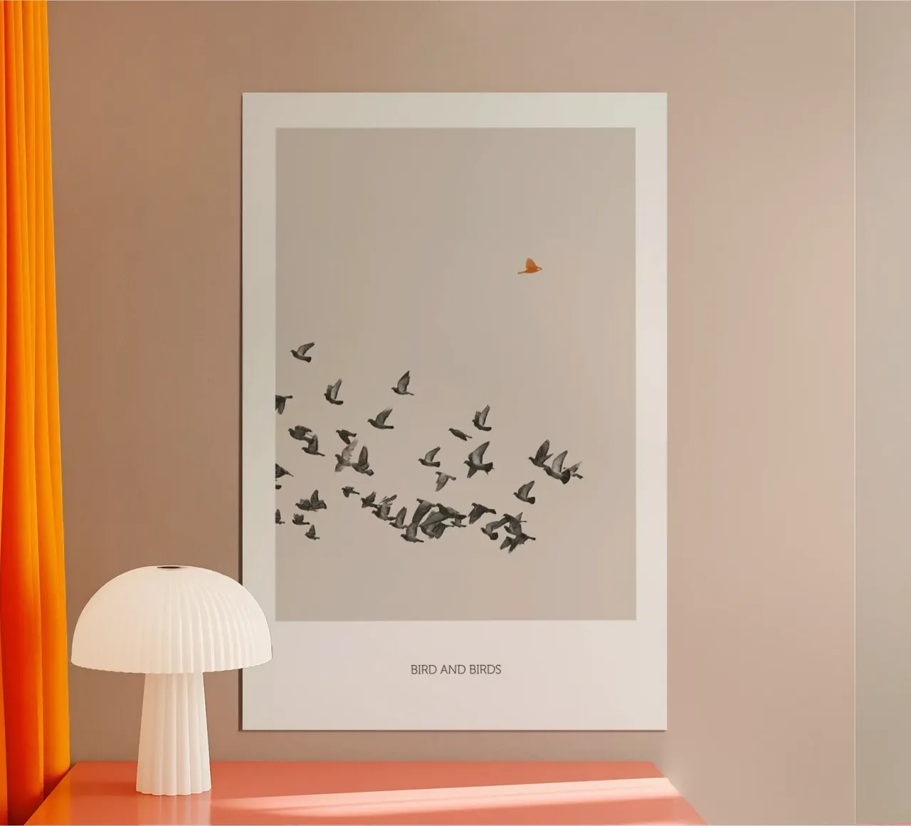 Bird And Birds poster con telaio in plastica da Sarah Bühler