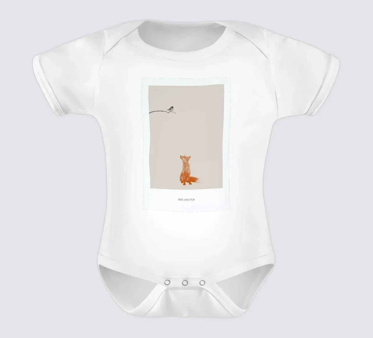 Bird And Fox body neonato maniche corte da Sarah Bühler