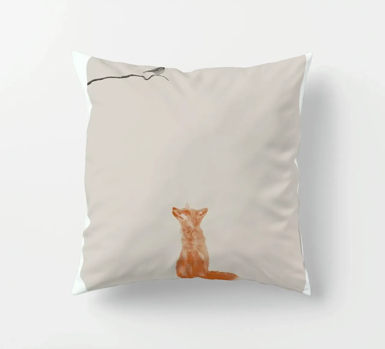 Bird And Fox cuscino da Sarah Bühler