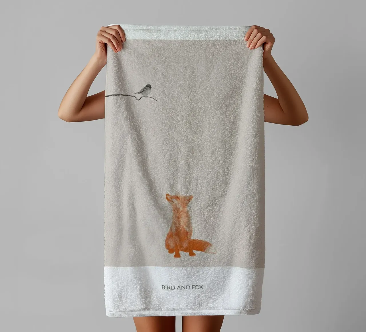 Bird And Fox asciugamano da bagno da Sarah Bühler
