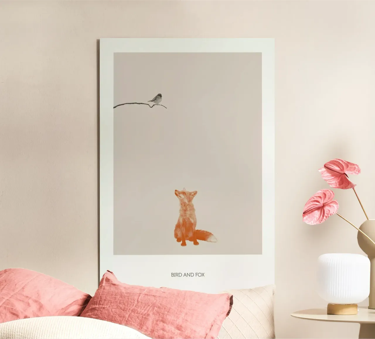 Bird And Fox alluminio dibond da Sarah Bühler