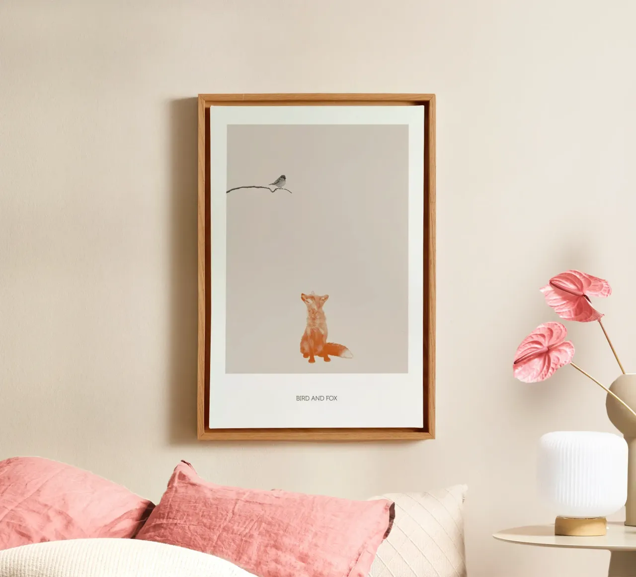Bird And Fox tela con Cornice a cassetta da Sarah Bühler