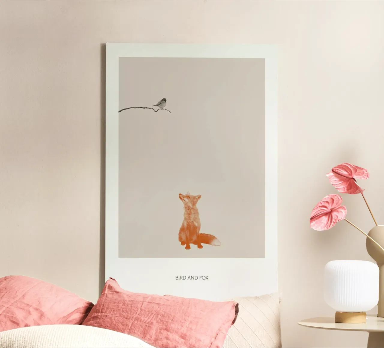 Bird And Fox tela con Cornice a cassetta da Sarah Bühler