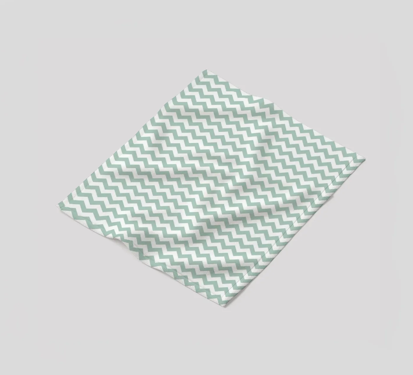 Minimal Chic Basic Chevron | Bianco e Verde Blu Soft coperta in pile da Beauty in Simplicity