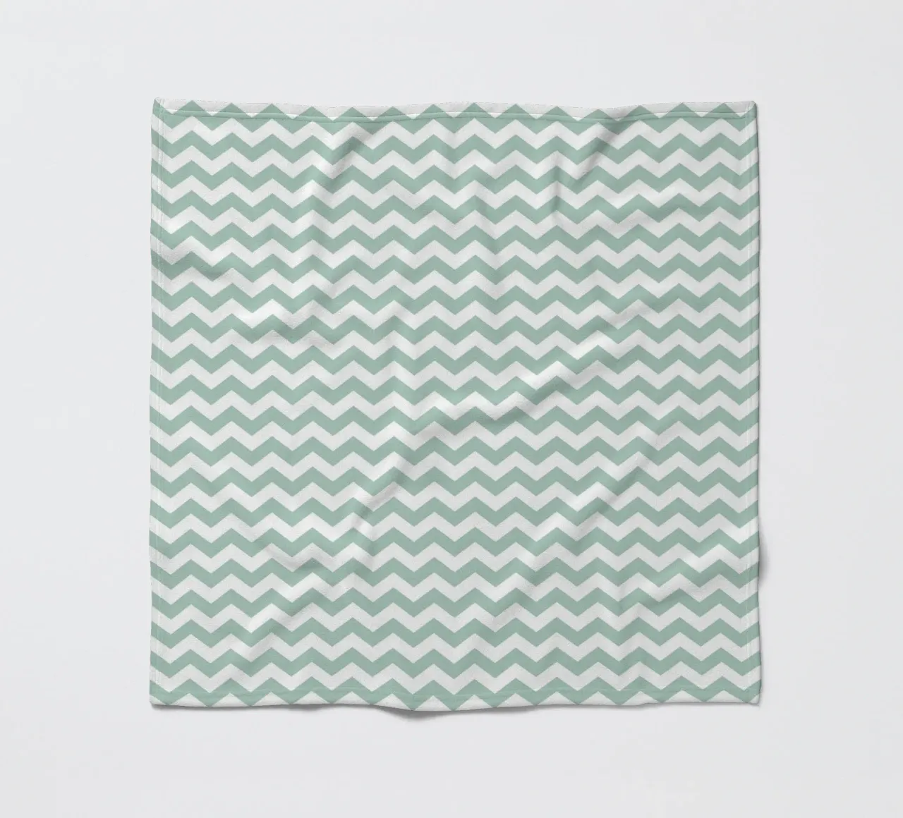 Minimal Chic Basic Chevron | Bianco e Verde Blu Soft coperta in pile da Beauty in Simplicity