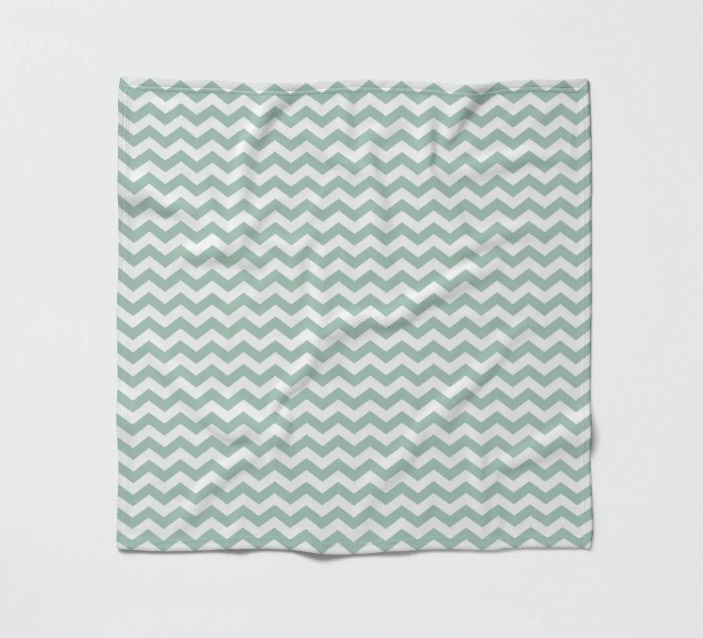 Minimal Chic Basic Chevron | Bianco e Verde Blu Soft coperta in pile da Beauty in Simplicity