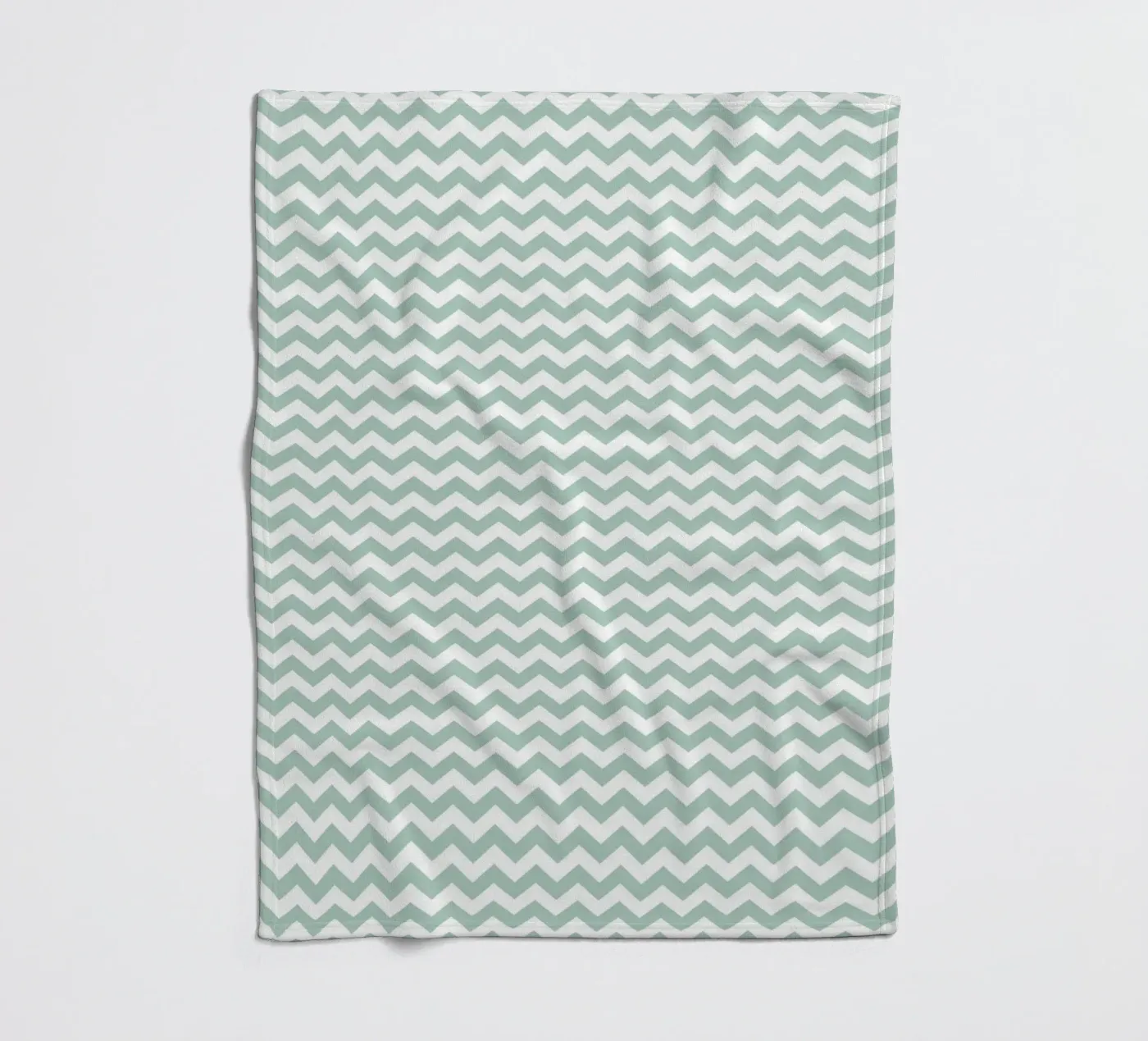 Minimal Chic Basic Chevron | Bianco e Verde Blu Soft coperta in pile da Beauty in Simplicity