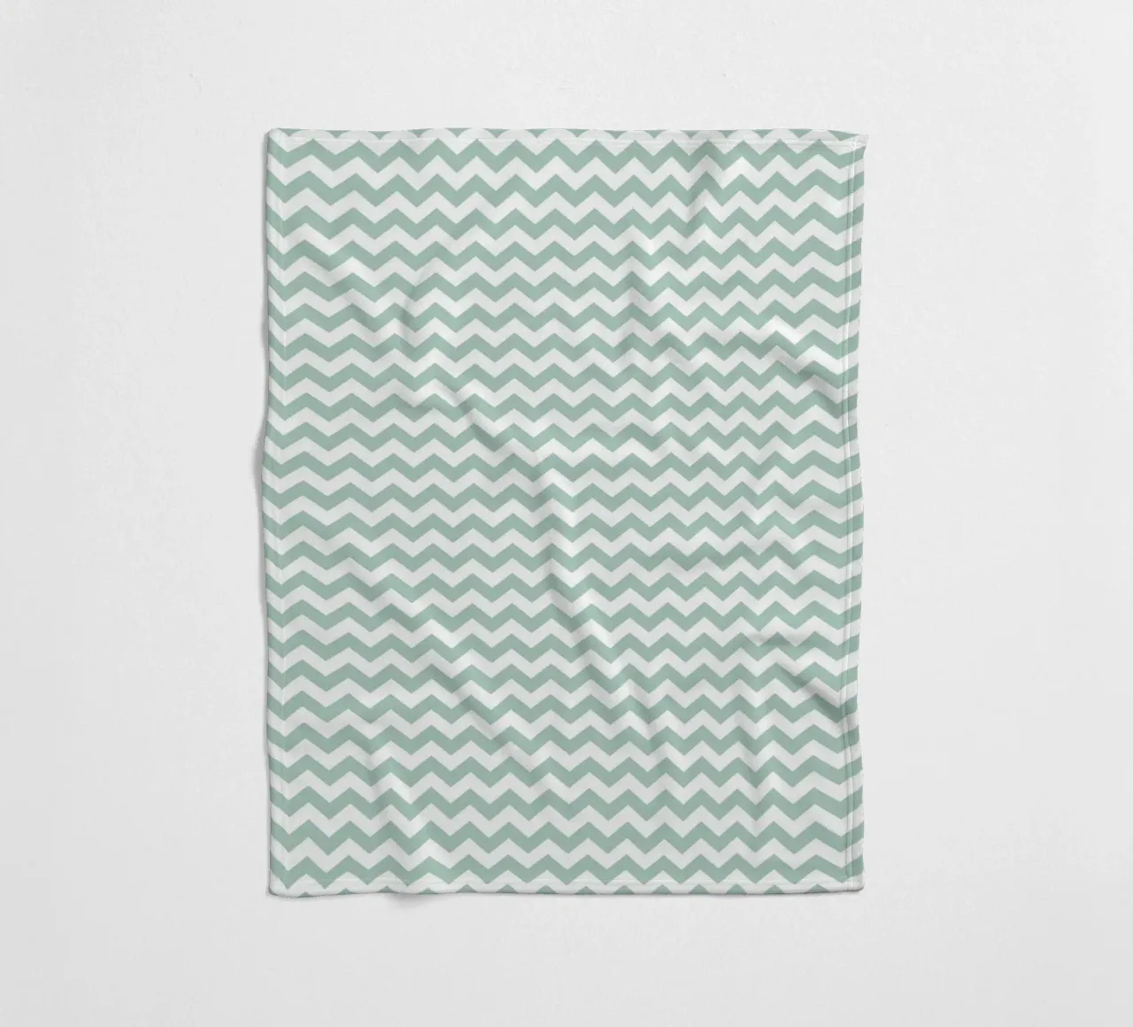 Minimal Chic Basic Chevron | Bianco e Verde Blu Soft coperta in pile da Beauty in Simplicity