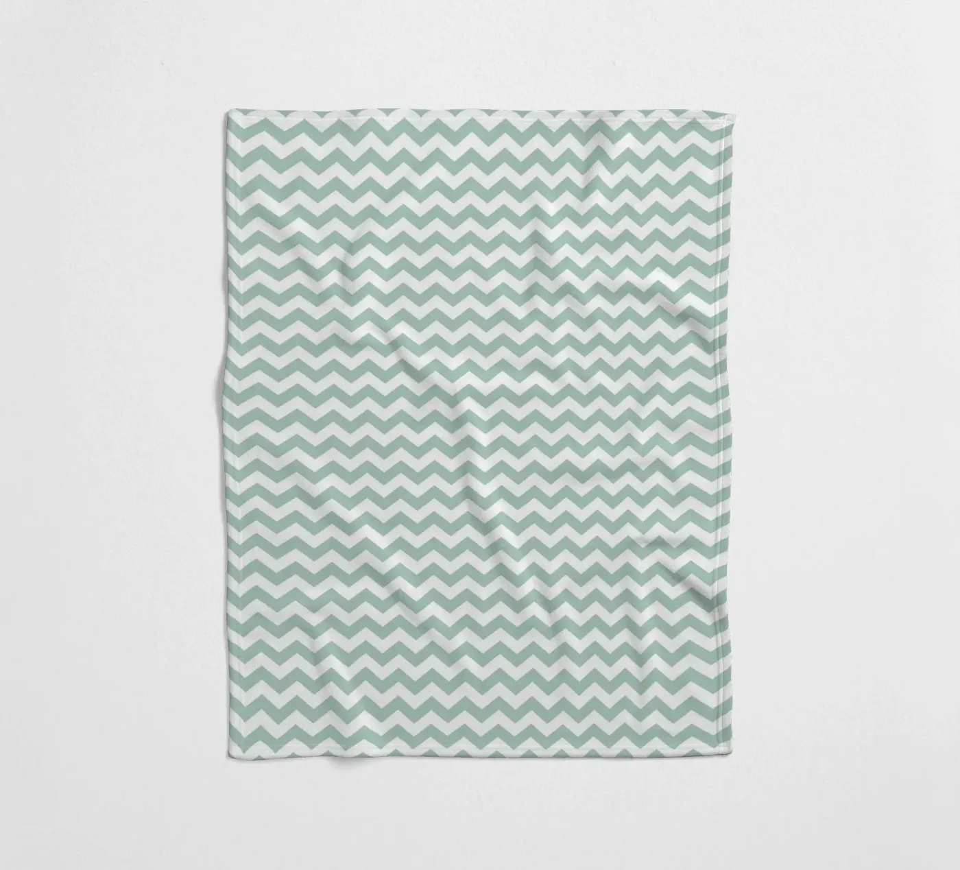 Minimal Chic Basic Chevron | Bianco e Verde Blu Soft coperta in pile da Beauty in Simplicity