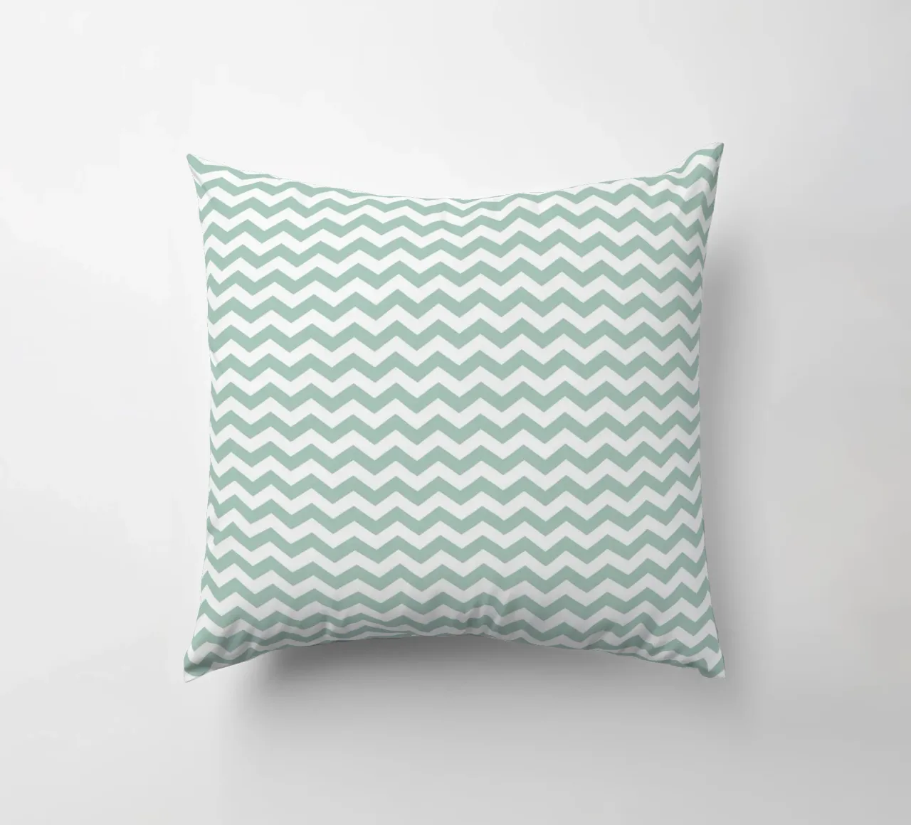 Minimal Chic Basic Chevron | Bianco e Verde Blu Soft cuscino da Beauty in Simplicity