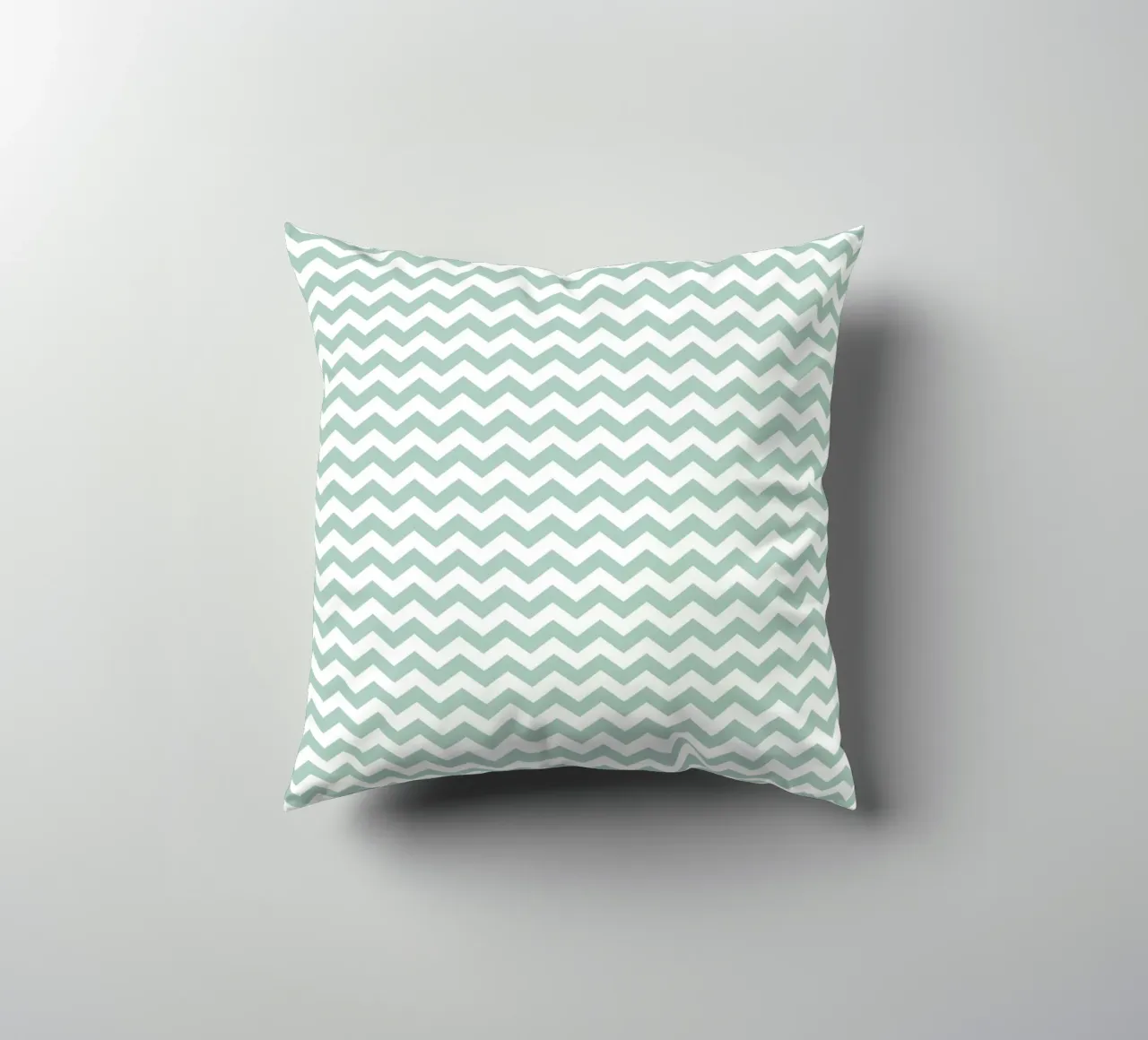 Minimal Chic Basic Chevron | Bianco e Verde Blu Soft cuscino da Beauty in Simplicity