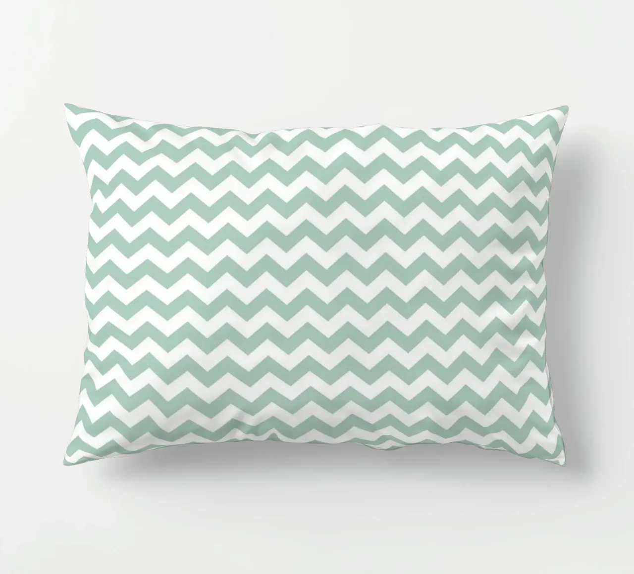 Minimal Chic Basic Chevron | Bianco e Verde Blu Soft cuscino da Beauty in Simplicity