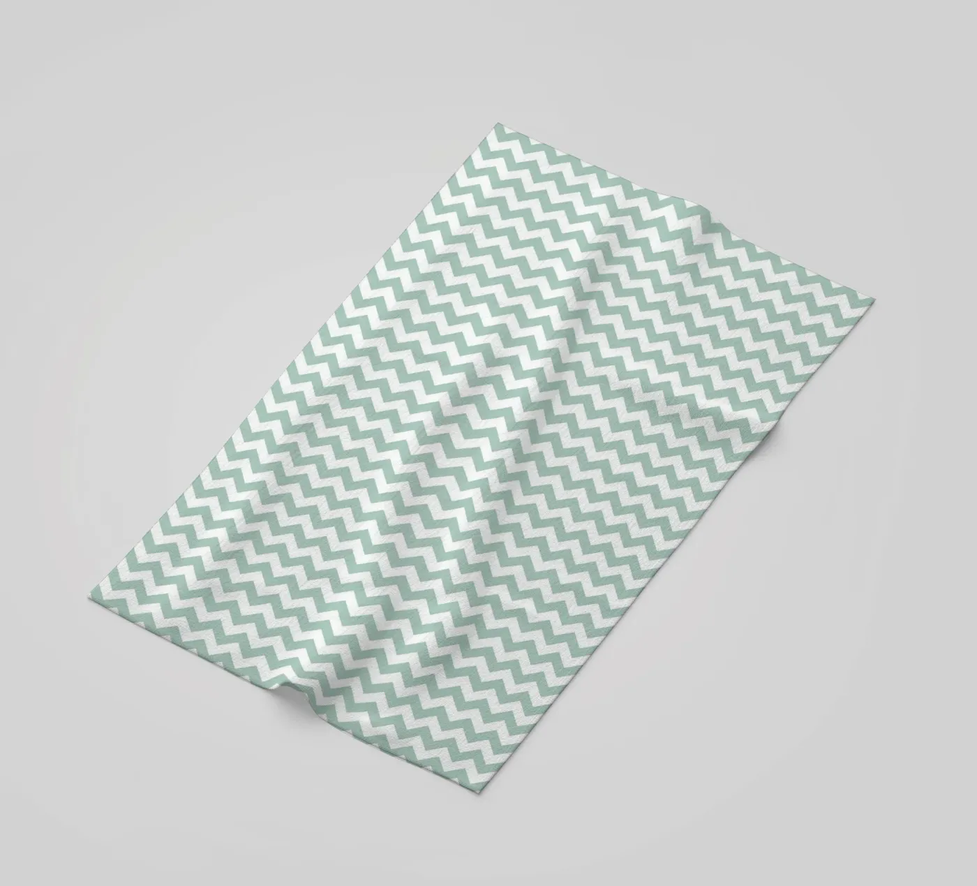 Minimal Chic Basic Chevron | Bianco e Verde Blu Soft telo mare da Beauty in Simplicity