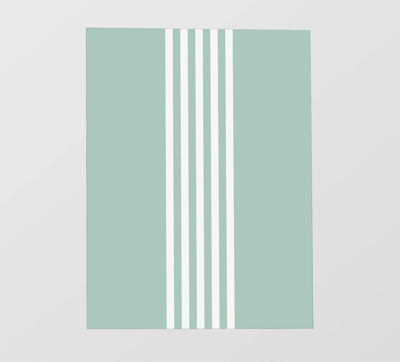 Strisce centrate Basic Scandi 2 | Bianco su blu morbido verde pellicola backlit da Beauty in Simplicity