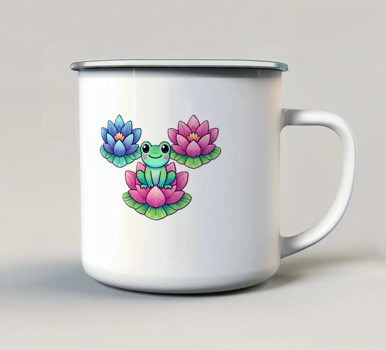 Sogni di loto tazza in smalto da Organic Aesthetics