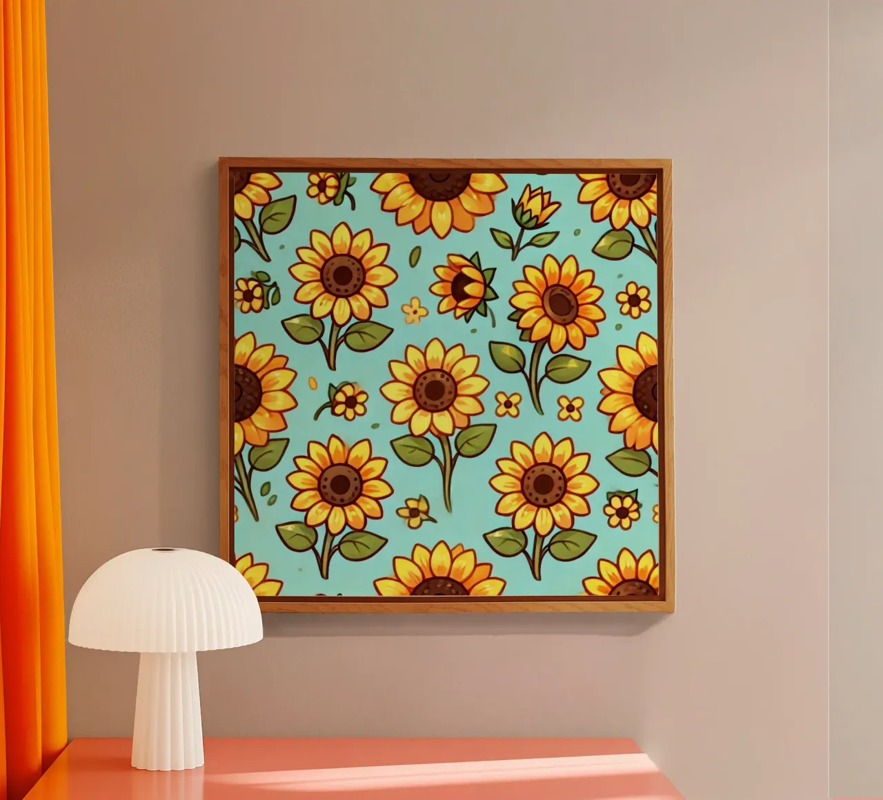 Sunflower Sunshine acrylic glass by Organic Aesthetics
