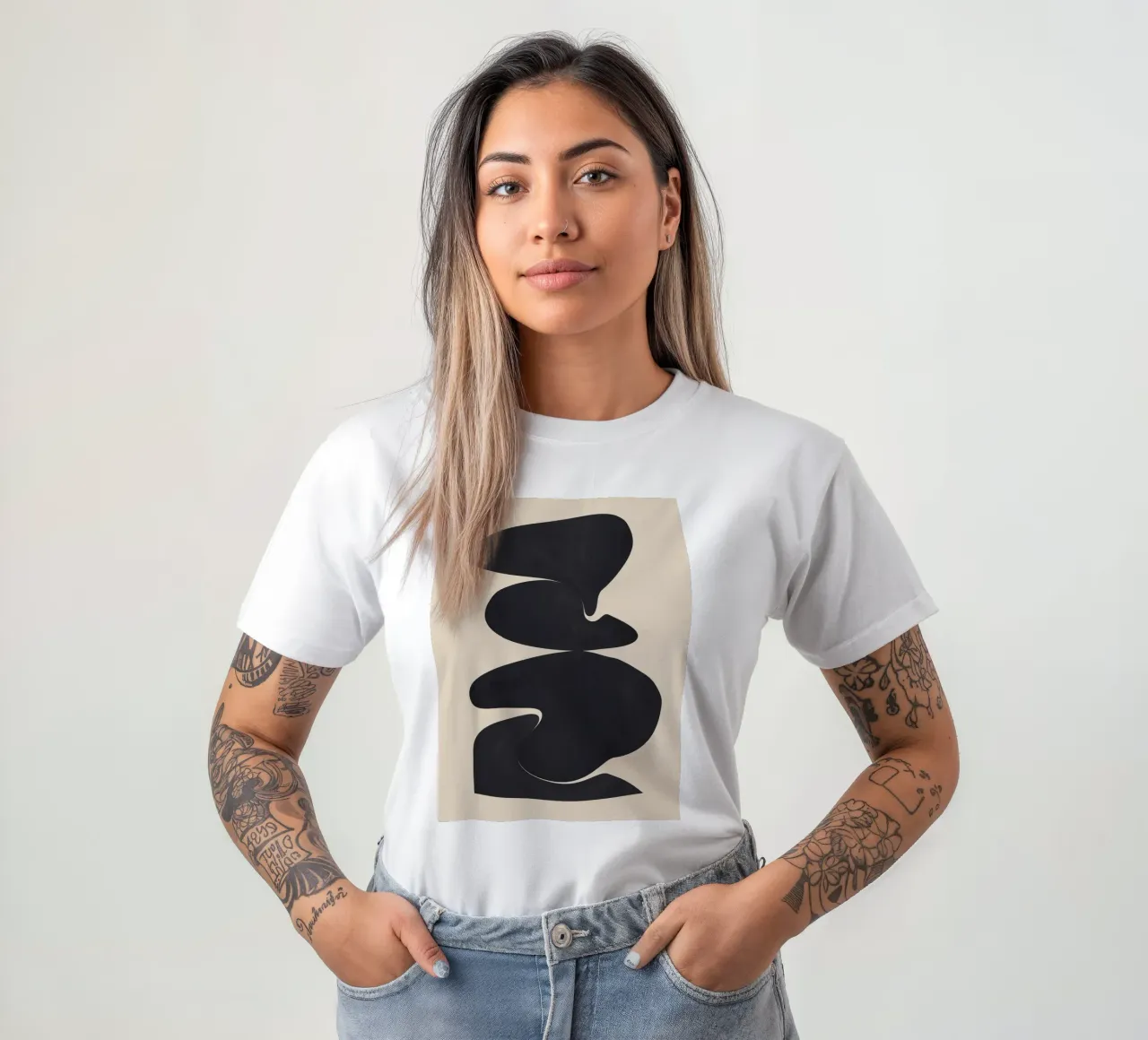 Modern Abstract Shapes 114 t-shirt by ThingDesign