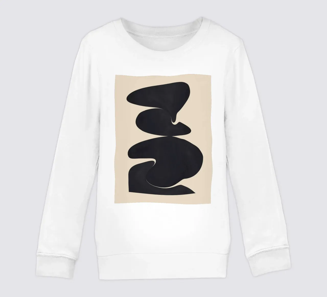 Modern Abstract Shapes 114 kids sweatshirt by ThingDesign
