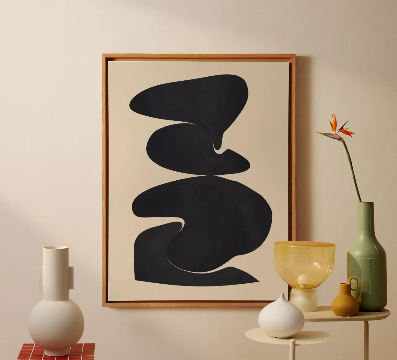 Modern Abstract Shapes 114 canvas by ThingDesign