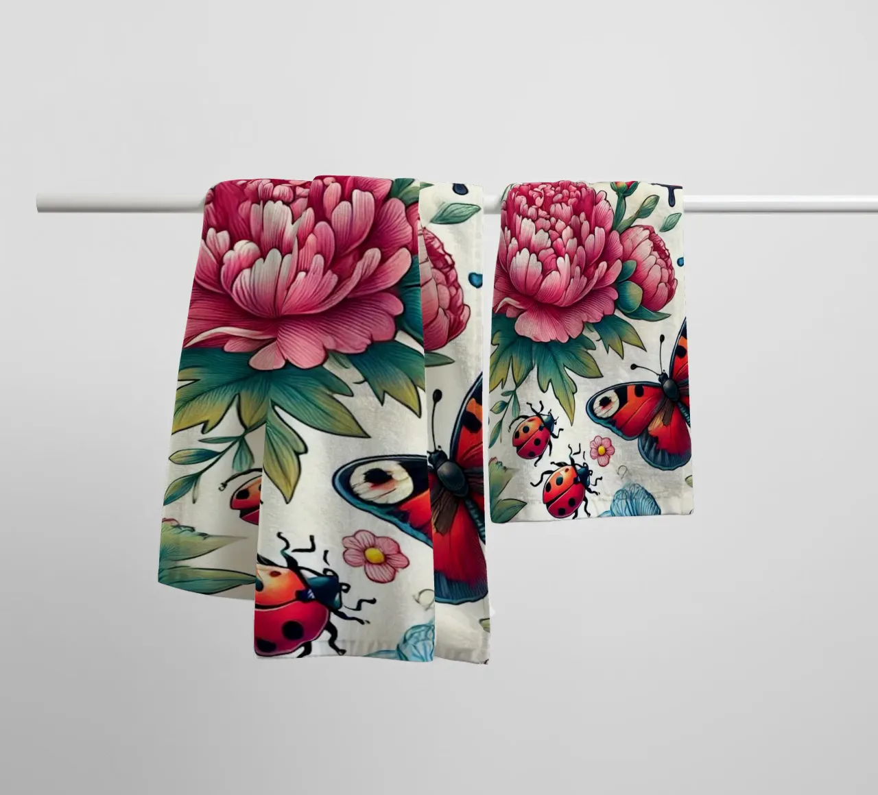 Paradiso delle Peonie asciugamano da bagno da Organic Aesthetics