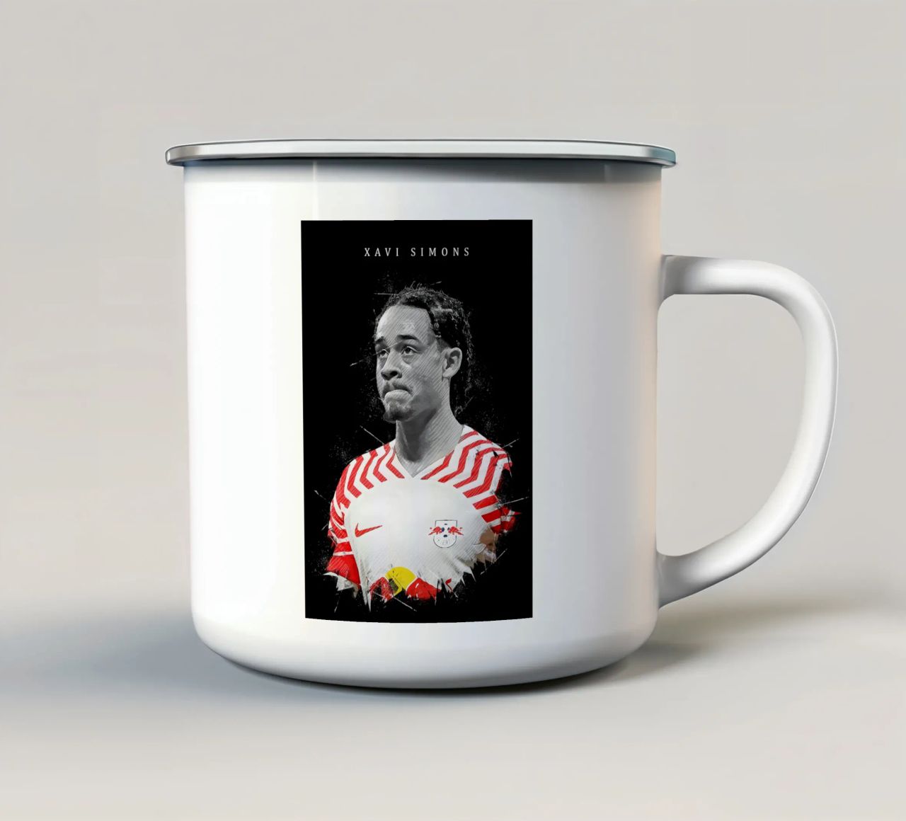 Xavi Simons tazza in smalto da tenten