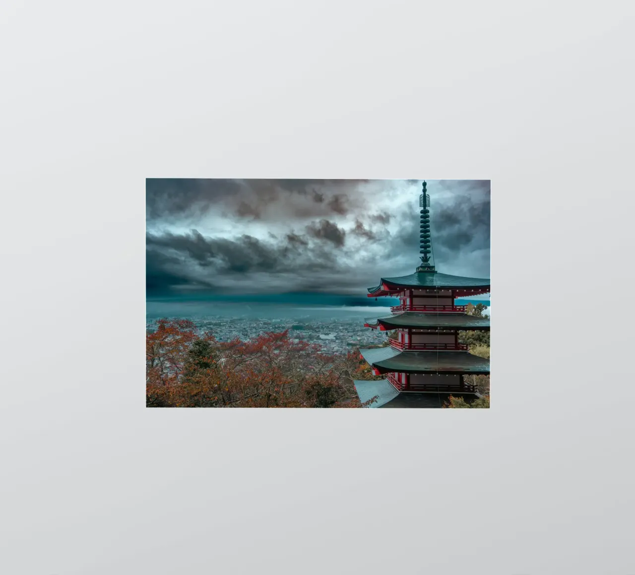 Pagoda Chureito a Fujiyoshida, Giappone adesivo da Marcel Bisig