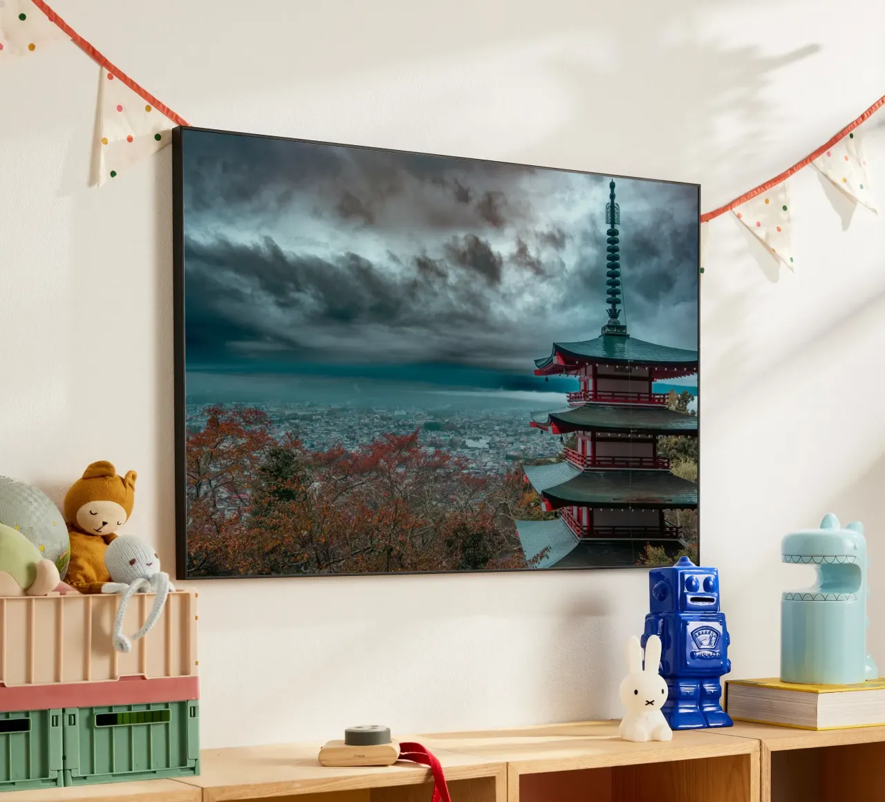 Pagoda Chureito a Fujiyoshida, Giappone alluminio dibond da Marcel Bisig