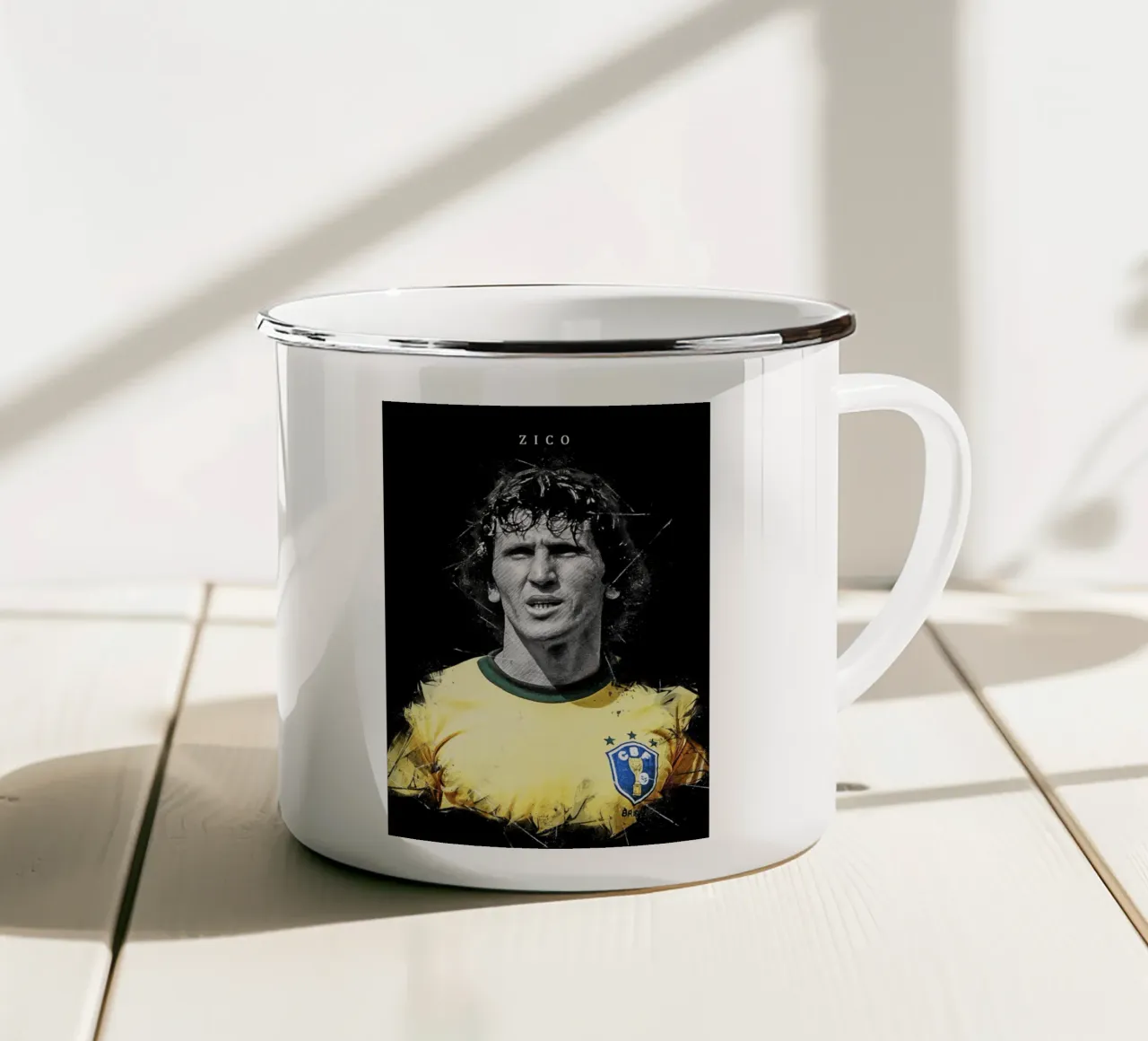 Zico taza de esmalte de tenten