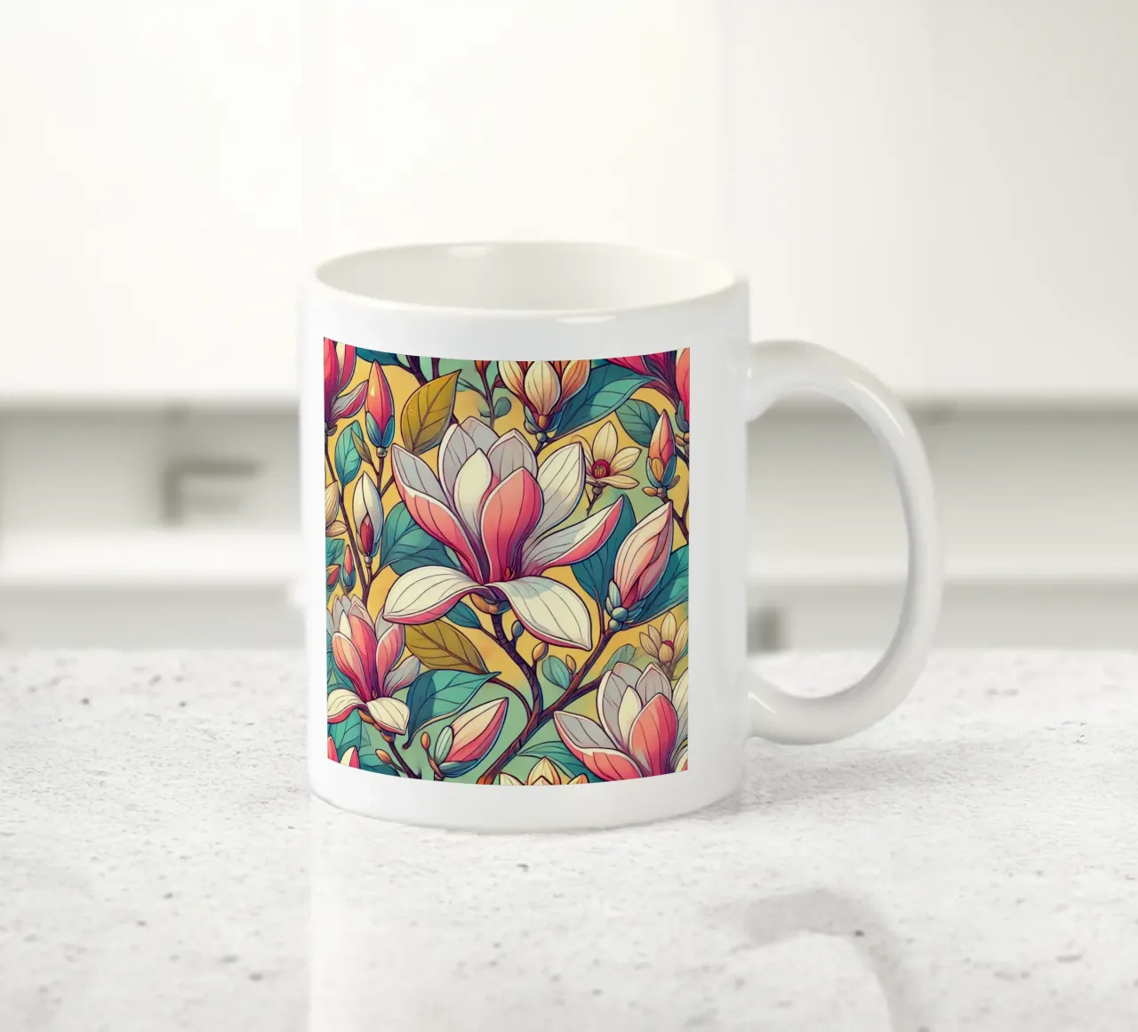 Magnificent Magnolias tazza in ceramica da Organic Aesthetics