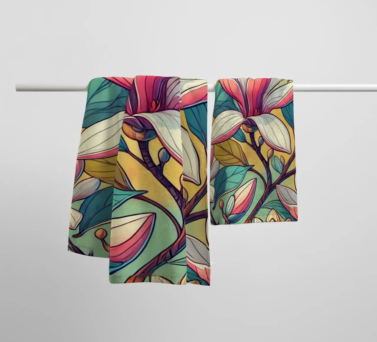 Prächtige Magnolien Handtuch von Organic Aesthetics