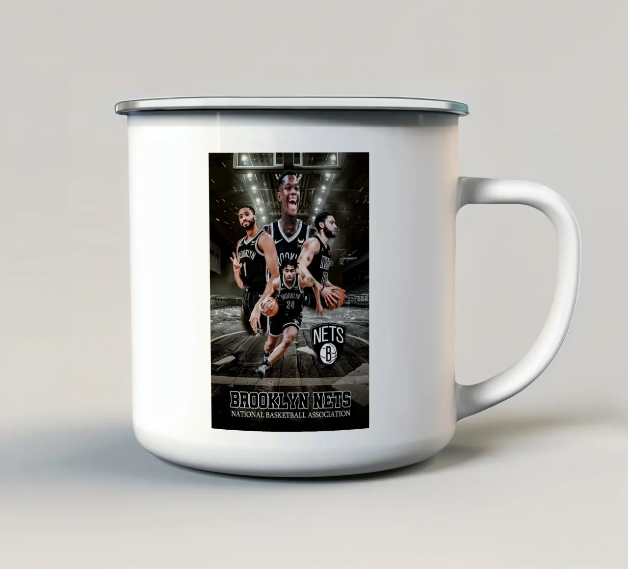 Brooklyn Nets tazza in smalto da tenten