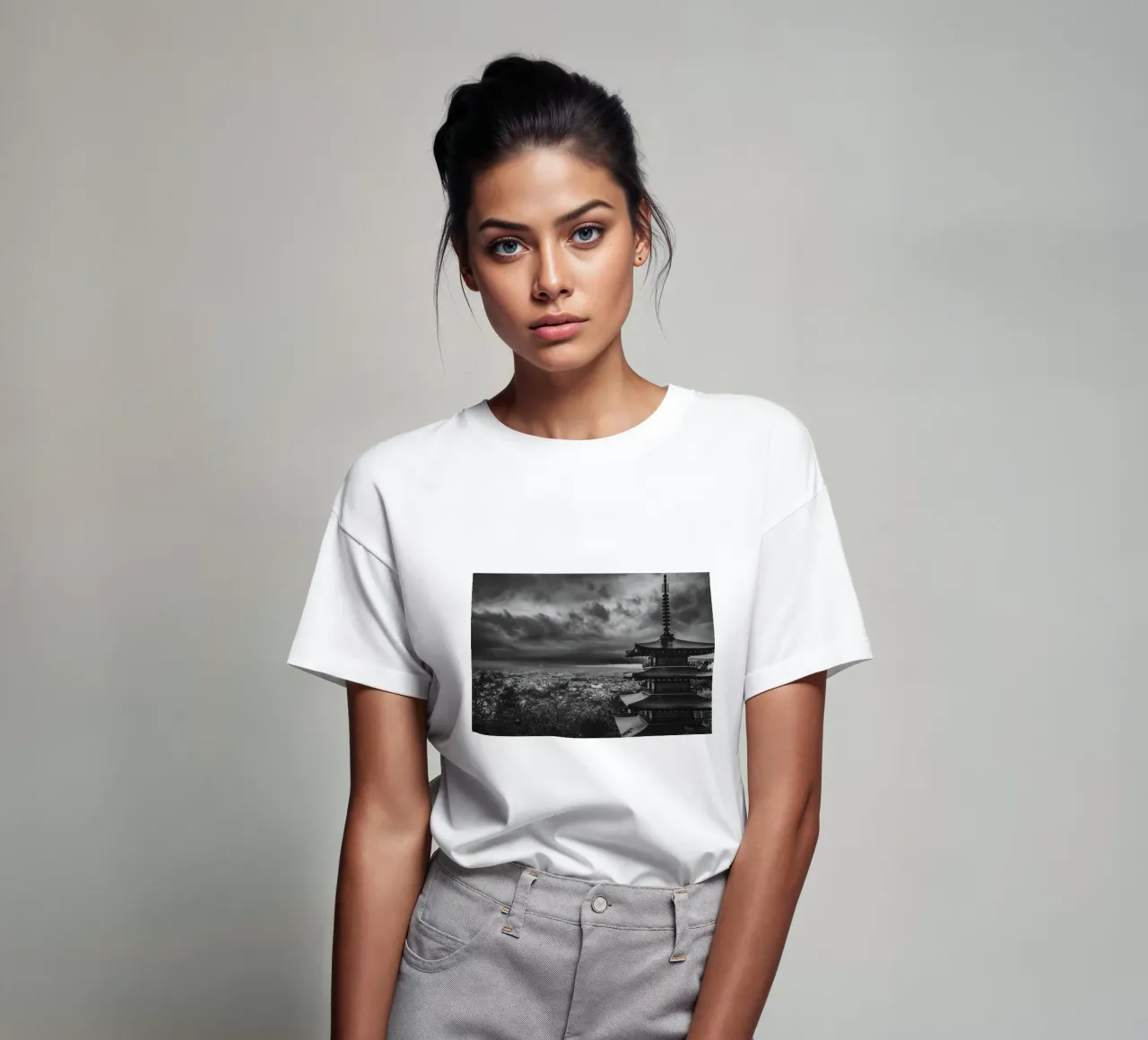 Pagoda Chureito a Fujiyoshida, Giappone t-shirt da Marcel Bisig