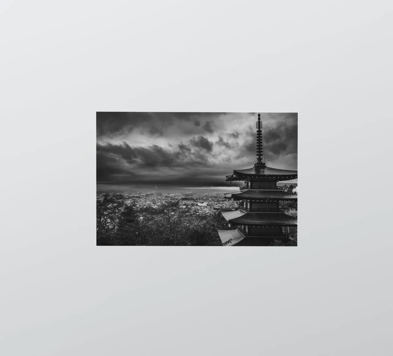 Chureito Pagoda in Fujiyoshida, Japan sticker by Marcel Bisig