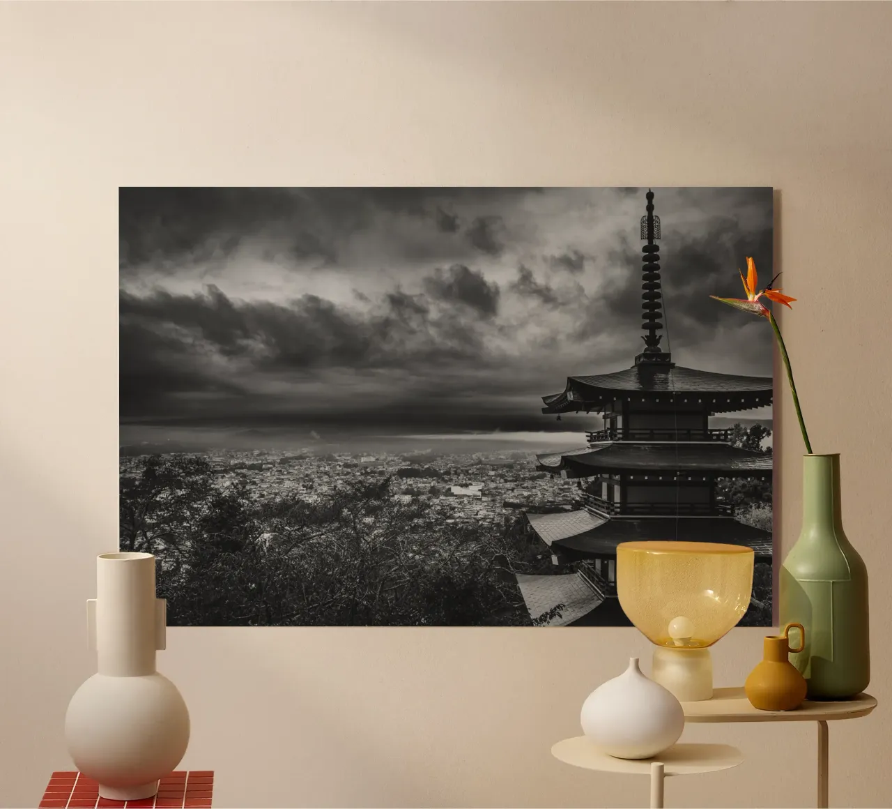 Pagoda Chureito a Fujiyoshida, Giappone plexiglass da Marcel Bisig