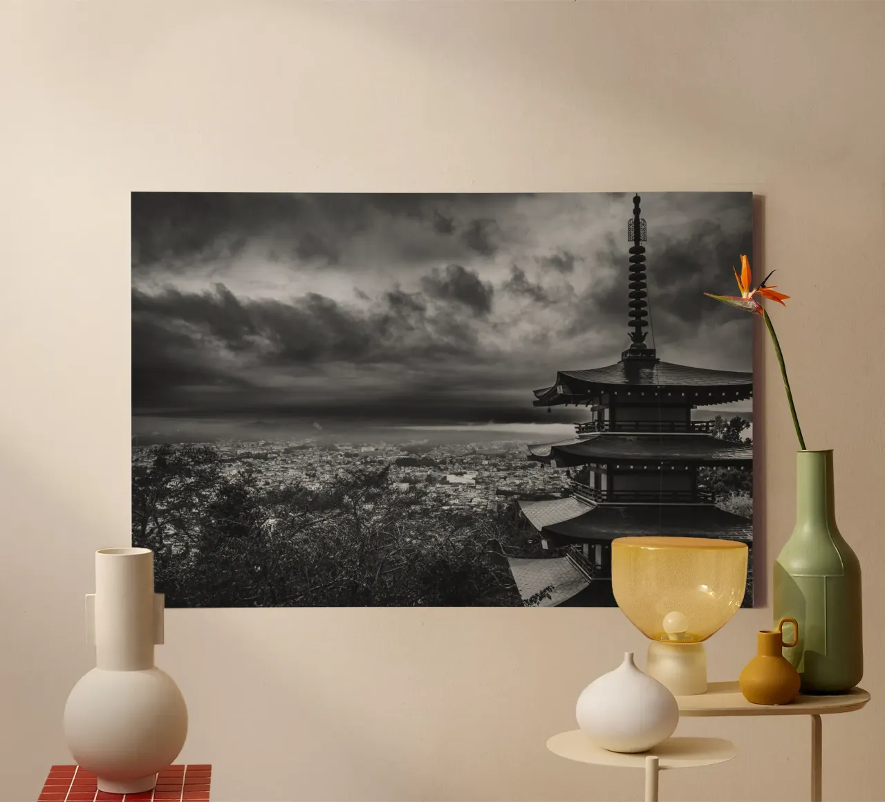 Pagoda Chureito a Fujiyoshida, Giappone tela da Marcel Bisig