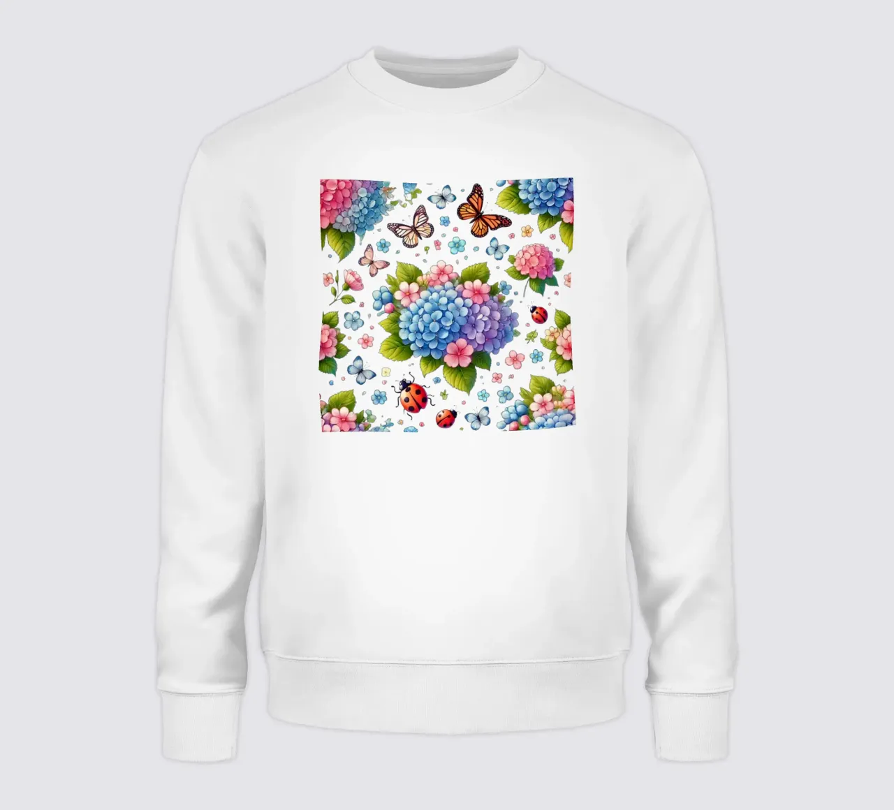 Armonia di ortensie felpa da Organic Aesthetics