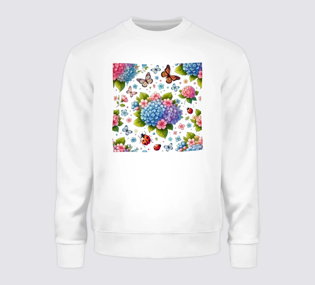 Armonia di ortensie felpa da Organic Aesthetics