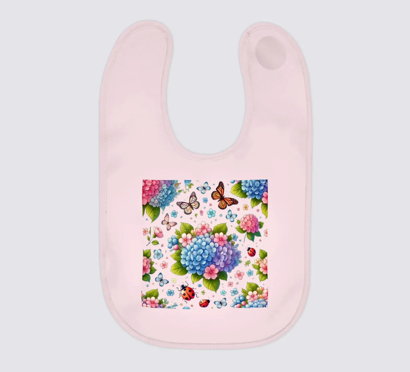 Hydrangea Harmony Babylätzchen von Organic Aesthetics