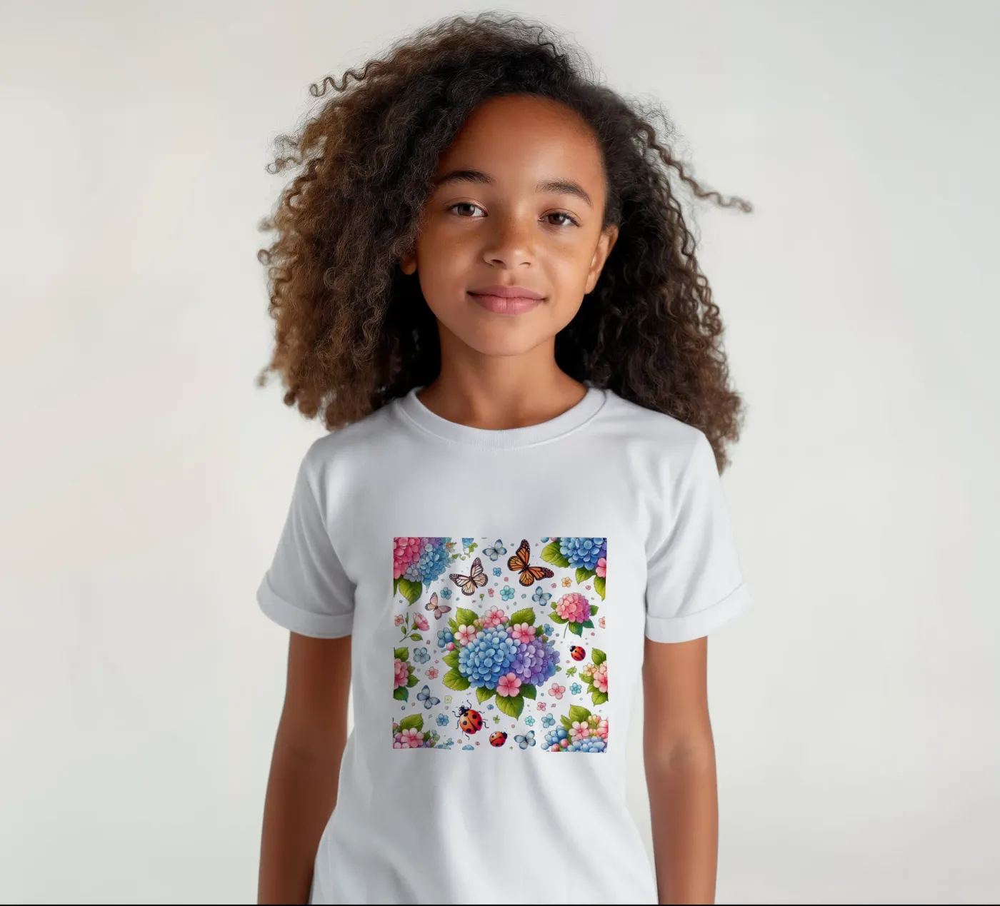 Armonia di ortensie t-shirt bambini da Organic Aesthetics
