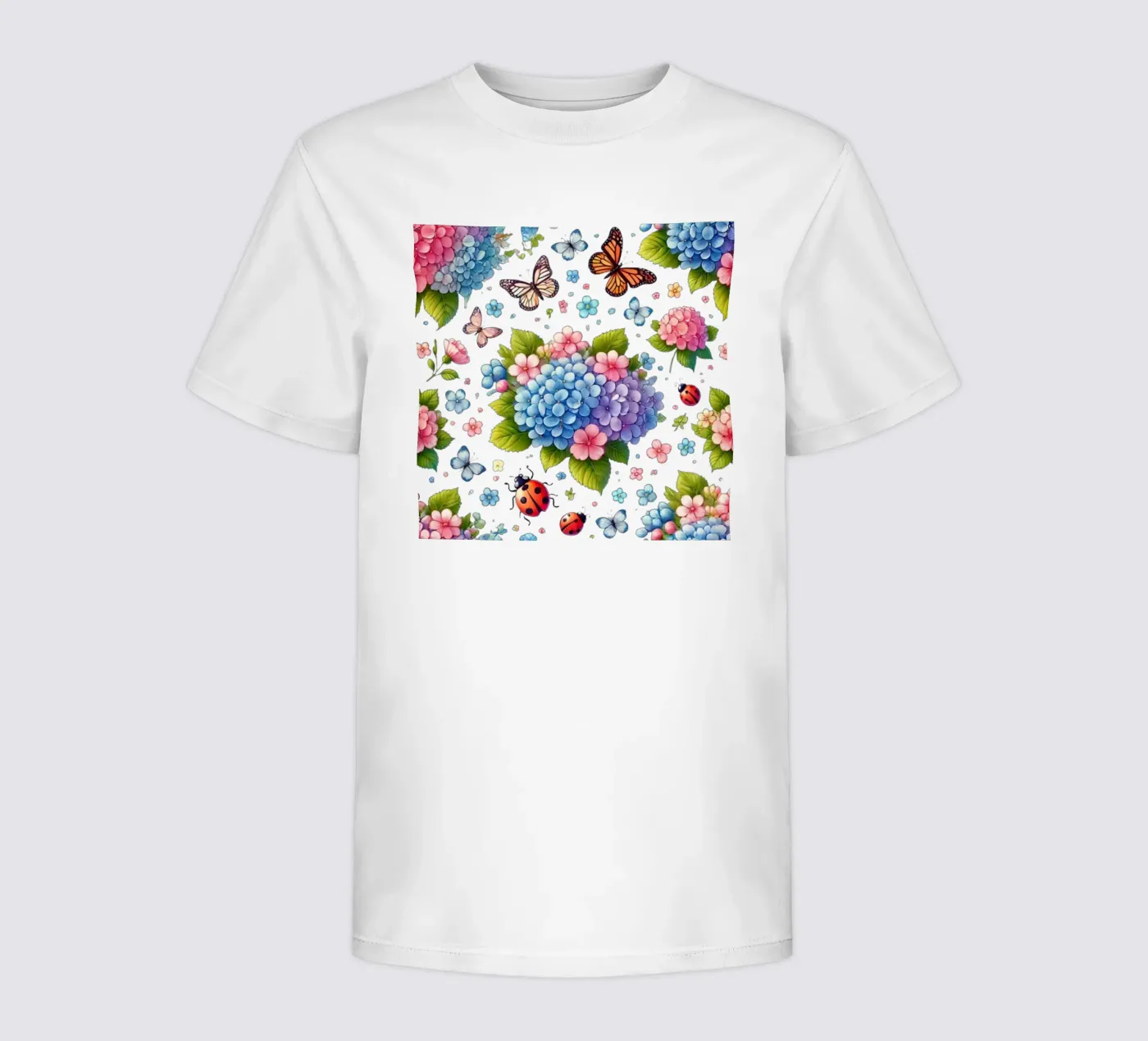 Armonia di ortensie t-shirt bambini da Organic Aesthetics