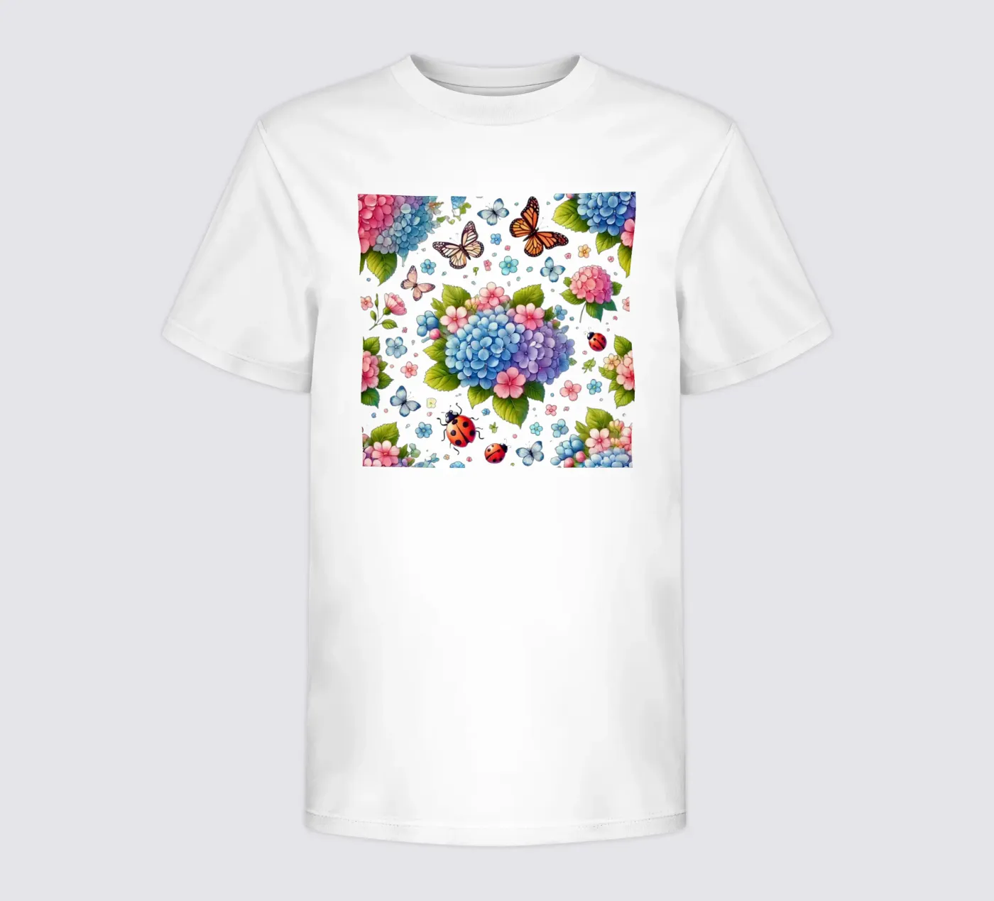 Armonia di ortensie t-shirt bambini da Organic Aesthetics