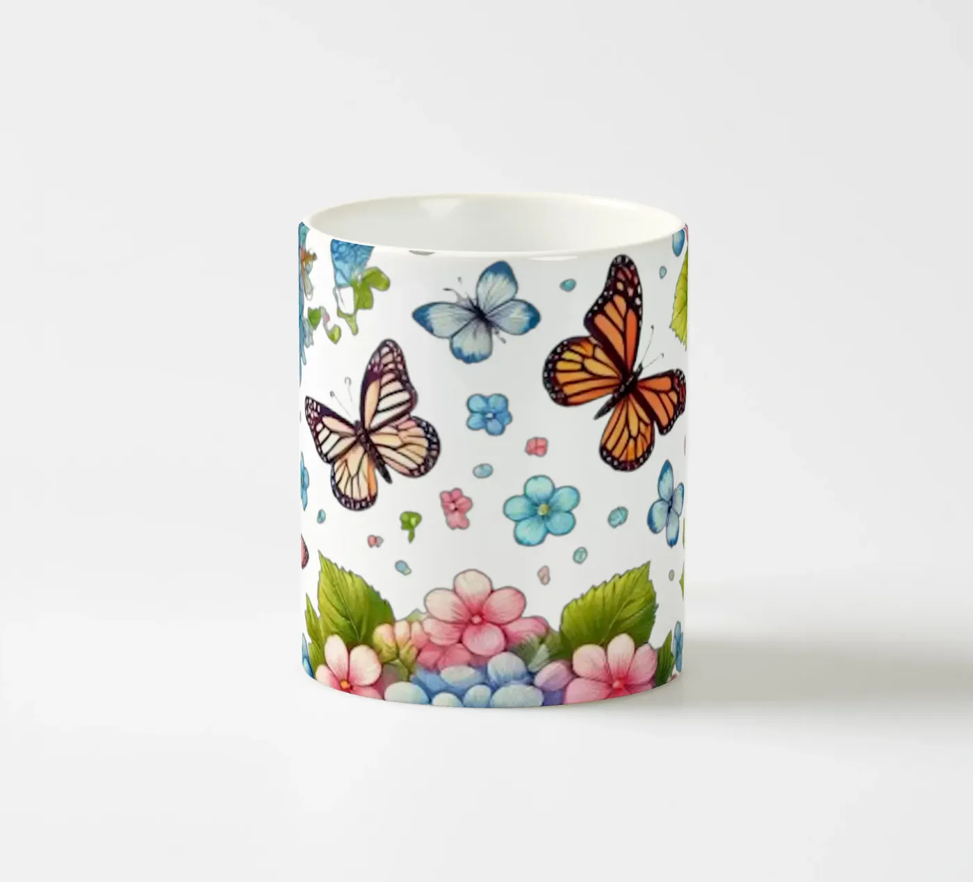 Hydrangea Harmony ceramic mug by Organic Aesthetics