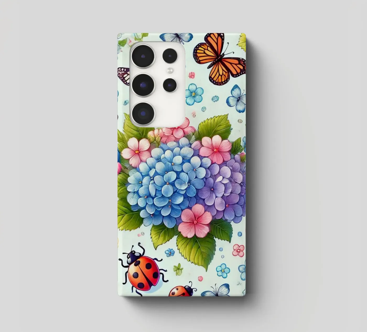 Hydrangea Harmony cover samsung da Organic Aesthetics