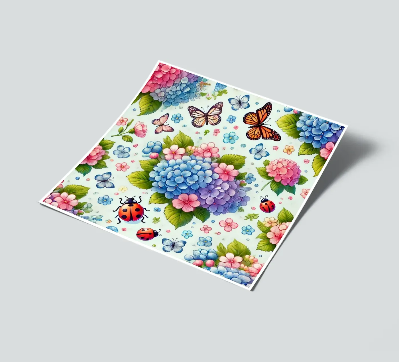 Hydrangea Harmony sticker sheet by Organic Aesthetics
