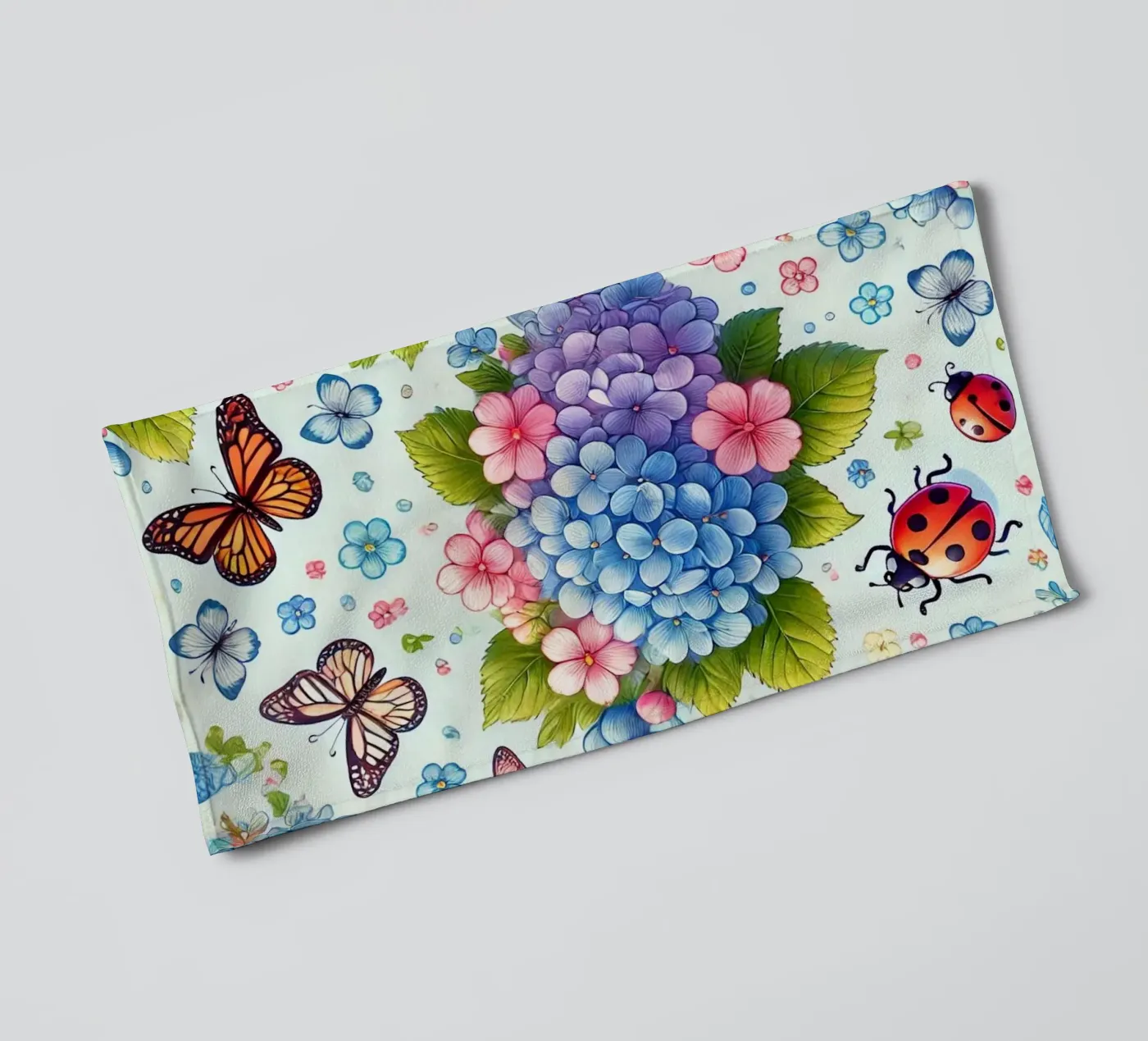 Hydrangea Harmony towel by Organic Aesthetics