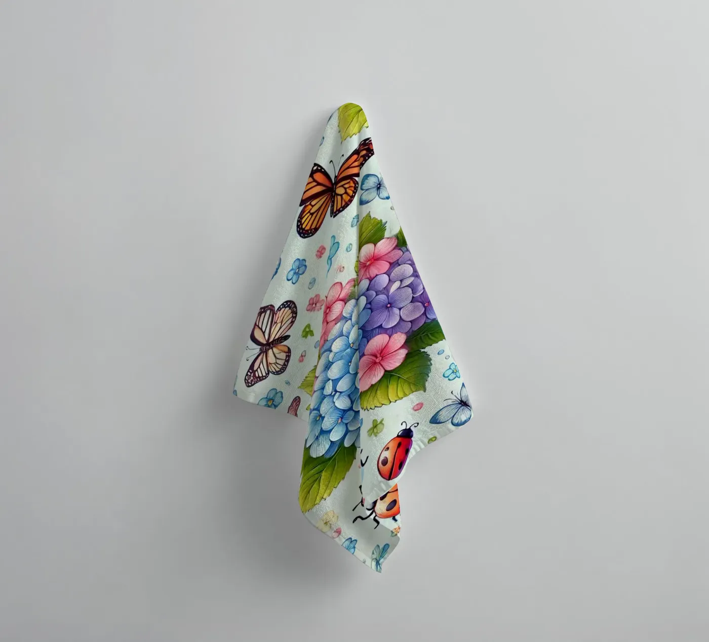 Hydrangea Harmony towel by Organic Aesthetics