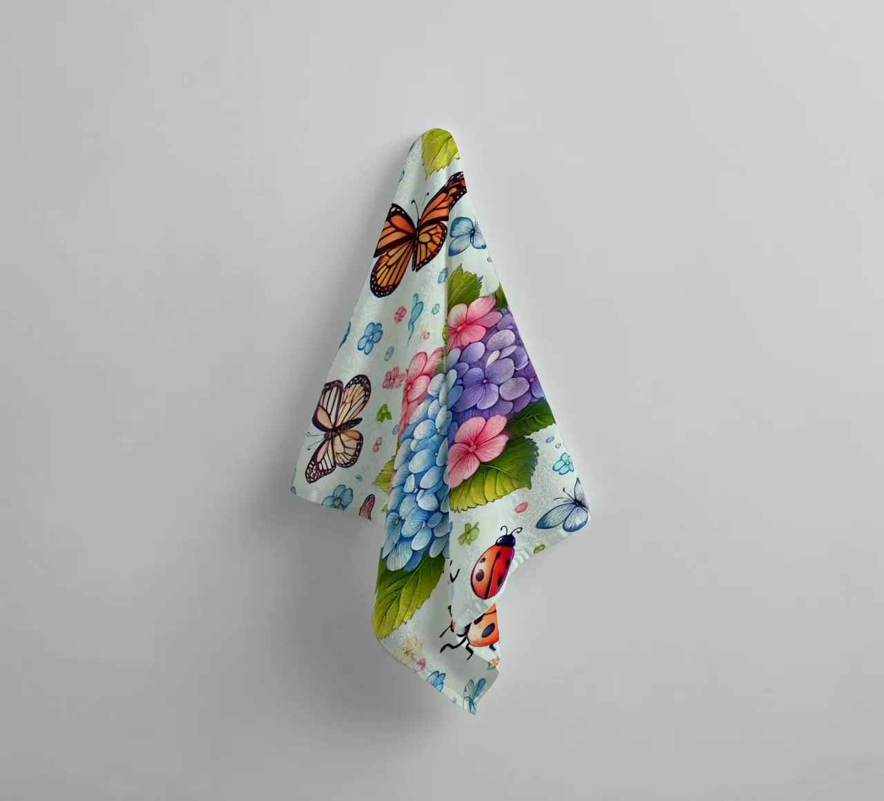 Hydrangea Harmony towel by Organic Aesthetics