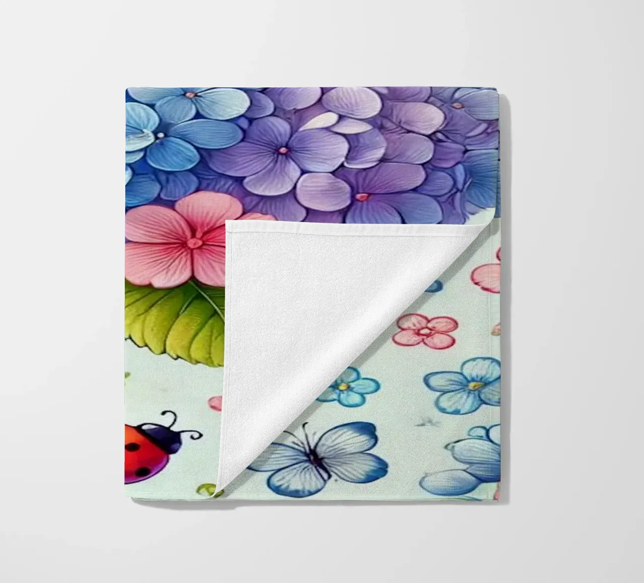Hydrangea Harmony beach towel by Organic Aesthetics