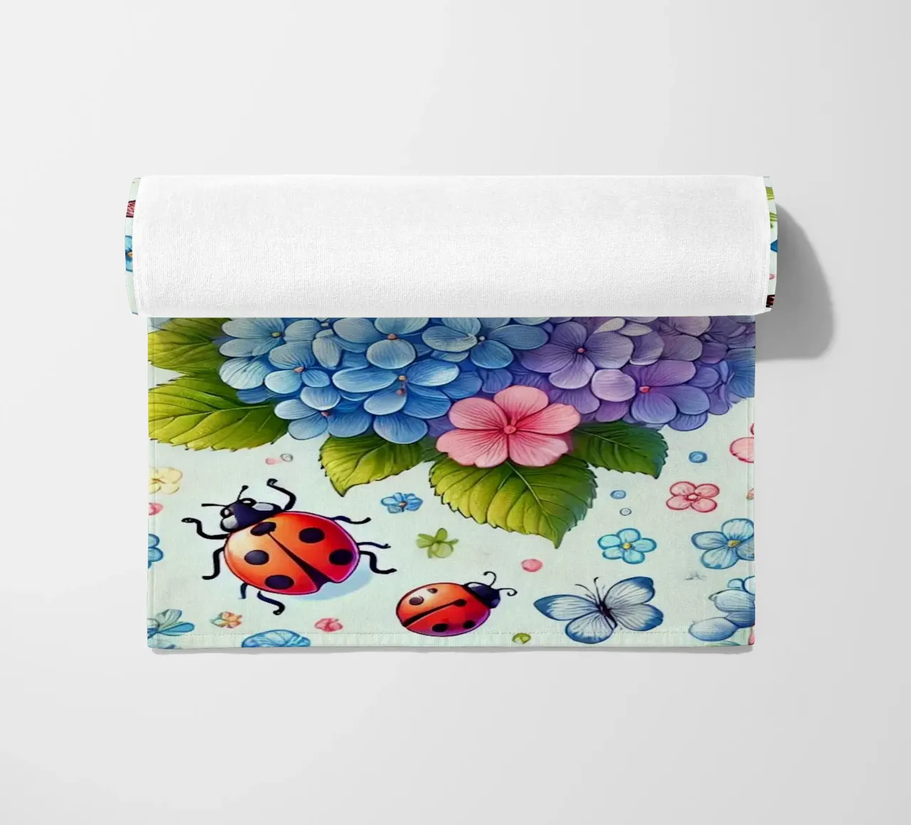 Hydrangea Harmony beach towel by Organic Aesthetics